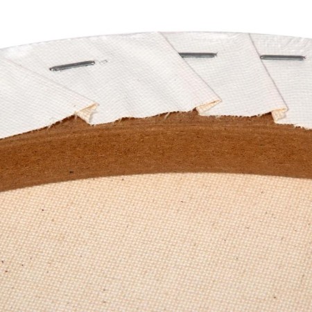 Round canvas on the subframe D-40 cm, 1.7 cm, cotton 100%, acrylic soil, fine-grained, 280 g/m², gamma-3