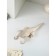 Figure "Varan", polystone, 14 cm, white-golden color