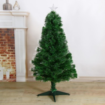 Fibrooptic Christmas tree "Rainbow bunch" 120 cm D of the lower tier 60 cm 125 branches-1