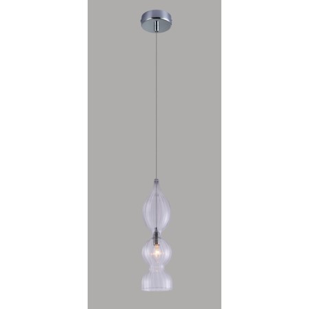 Suspended lamp Crystal Lux, Iris 2075/201, E14, 1x60 W, 47x13x13 cm, chromium color-1