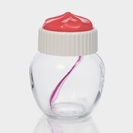 Glass Bank for bulk products Cupcake, 210 ml, with a mix