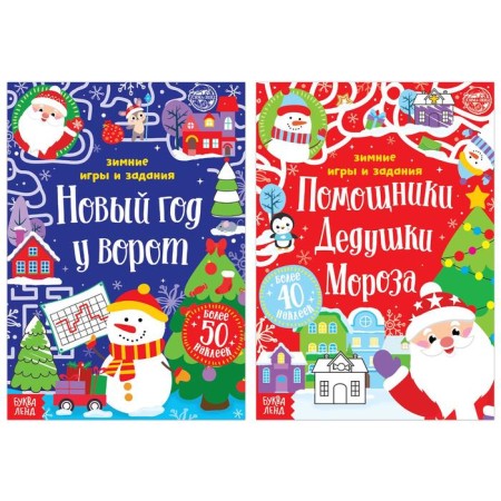 A set of books with stickers "New Year's Joy", 2 pcs. 12 p.