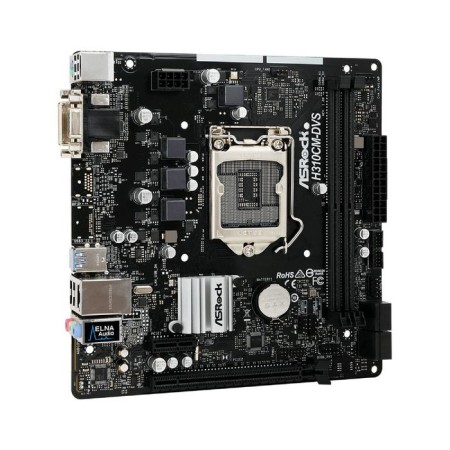 ASROCK H310CM-DVS, LGA1151V2, H310C, 2XDDR4, VGA, DVI, MATX-1