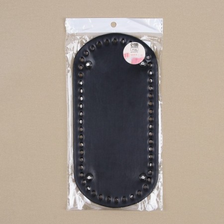 Donce for a bag, with legs, oval, 25 × 12 × 0.3 cm, black/silver color-4