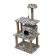 House for cats with a claw, round with toys, 65 x50 x 130 cm, zebra