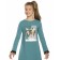Dress for girls, height 128 cm, blue color