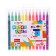 A set of watercolor markers with a 24 -pcs/24 -finge tips in a plastic pencil case