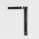 Ruler square, 20 × 30 cm, s = 1.4 cm, black color