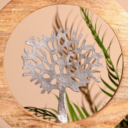 Interior souvenir in the wooden ring "Tree" 30x8x33 cm-3