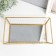 Standing interior glass with a mirror rectangular "wave" 4x20x30 cm