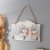 Decorative tree hooks "Deer at the snowy house" 23x15 cm