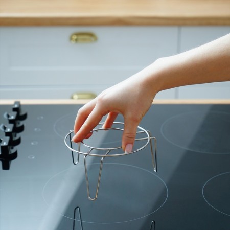 Stainless steel stand for a water bath, d = 12 cm-4