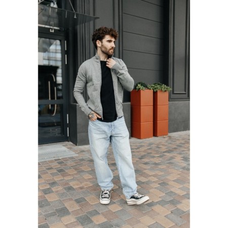 Jumper male ise, size 54, color gray color-8