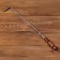Uzbek poker with a wooden handle, with a pattern, 50/1 cm, full length 65 cm, steel 3 mm
