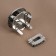 Bag's fastener, d = 4 cm, silver color