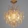 Daria chandelier 4x40W E14 gold 40x40x52.5cm