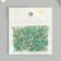 Glass bead 11/0 "cylinder. Blue-green gloss" 10 g