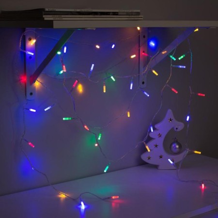 Garland “thread” 5 m with nozzles “stars”, ip20, transparent thread, 50 LED, glow of multi, 8 modes, 220 V-2