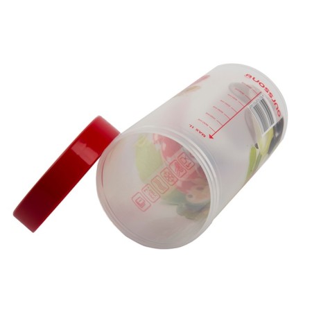 Ourssson 1 l, 9.5 × 9.5 × 18 cm storage, red-3