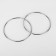 Handles for the bag "circle", metal, d = 15 cm, 2 pcs, silver color