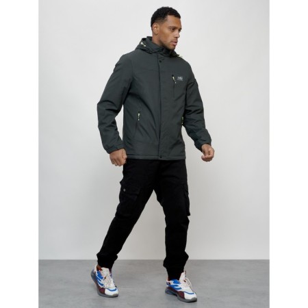 Sports male jacket, size 50, dark gray color-12