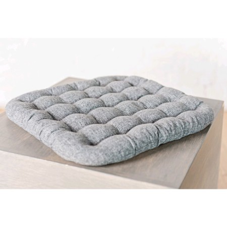 Yoga pillow "Bio", 40x40 cm, gray color-1