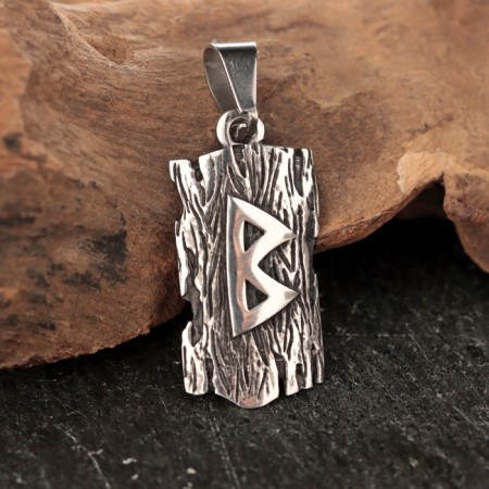 Scandinavian amulet "Runa Berkan", 3.5 g, 31x15 mm, KNOU 9x5 mm-1