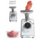 Pioneer MG110 meat grinder, electric, 2500 watts, 2.5 kg/min, reverse, 2 lattices, 1 nozzle, silver