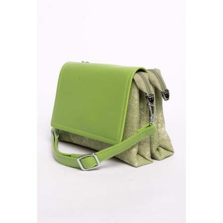 Cross-Body Bag, eco-leather, Ludor Green, 23x9x16 cm-1