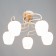 Miley chandelier 5x60W E27 white, gold 45x53x46cm