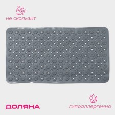 The rug anti -slip into the bathtub on the suction cups of the “Massage” pre -tank, 37 × 67 cm, the color of mix