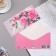 Money envelope "Life is Beautiful" Pink Frame, 17x8 cm