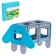 Designer magnetic "colored magnets", 40 parts