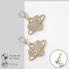 Earrings with rhinestones 