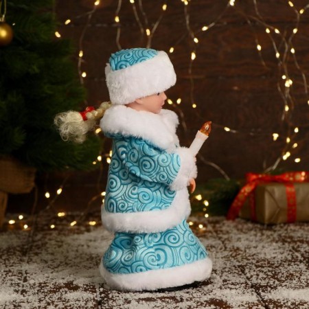 Snow Maiden "Burnt Rombic" with backlight, moves, 30 cm, blue-3
