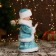 Snow Maiden "Burnt Rombic" with backlight, moves, 30 cm, blue