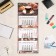 Calendar Nast -quarterly premium trio "Coffee" 2025, 34 x 84 cm