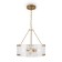 Suspended lamp 60W, 6XE14, 42x45x45 cm, brass