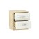 Tumbling bedside Olivia, 448x420x511, Dub Sonoma/White tree MDF