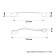Bracket handle, m/o 224 mm, silver color