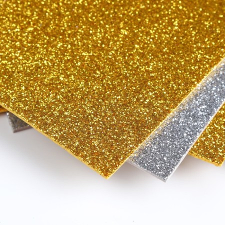 A set of glitter foamiran "Magic 4 Hobby" Assorted No. 3, 20x30 cm, 2 mm, 10 pcs, mix-1