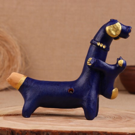 Абашевская игрушка "Собачка", 11х5х10 см, Зоткин А.Н.-3