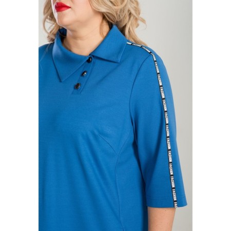 Women's dress, size 52, blue color-6