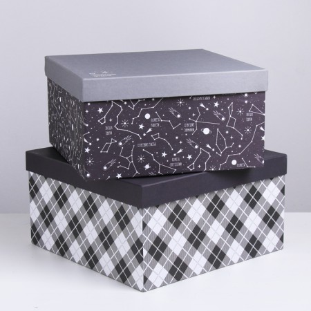 Set of boxes 10 in 1, gift packaging, “universal”, 10.2 x 10.2 x 6–28.2 x 28.2 x 15 cm 15 cm-1