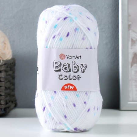 Baby Color yarn 100% acrylic 150m/50g (201 Bel-violet-turquoise)