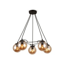 Suspended chandelier Ambrella Light, Traditional, TR9022, 5HE14, Black Color