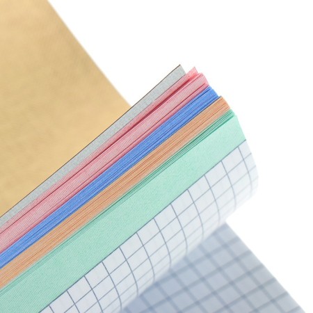 Notepad A5, 80 sheets on the crest "Gold Metallic", Bumvinyl, multi -color cut-2