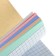 Notepad A5, 80 sheets on the crest "Gold Metallic", Bumvinyl, multi -color cut