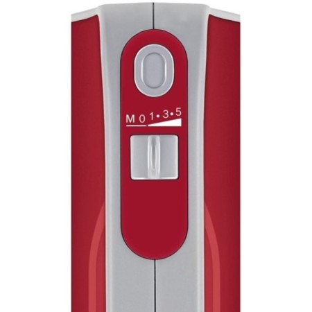 Mixer Bosch MFQ40303, manual, 500 watts, 5 speeds, 2 nozzles, red-1