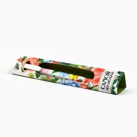 Ballic handle, blue paste, 0.7 mm, automatic, matte "March 8: tender"-3